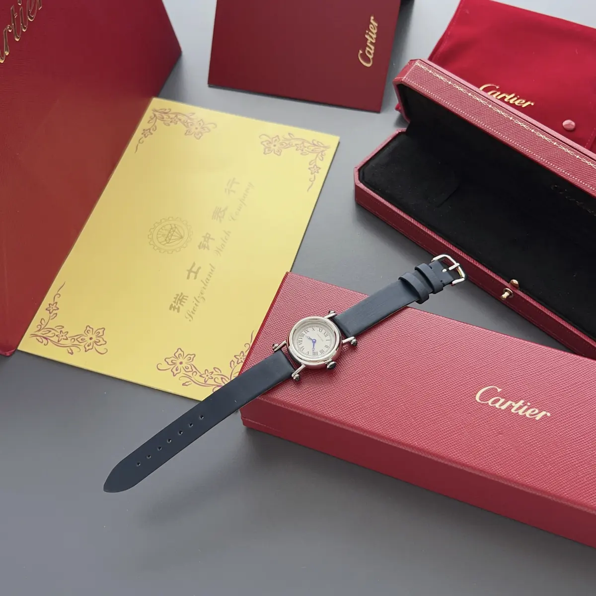 Cartier Style White Leather Watches Lookbook Reference image 1