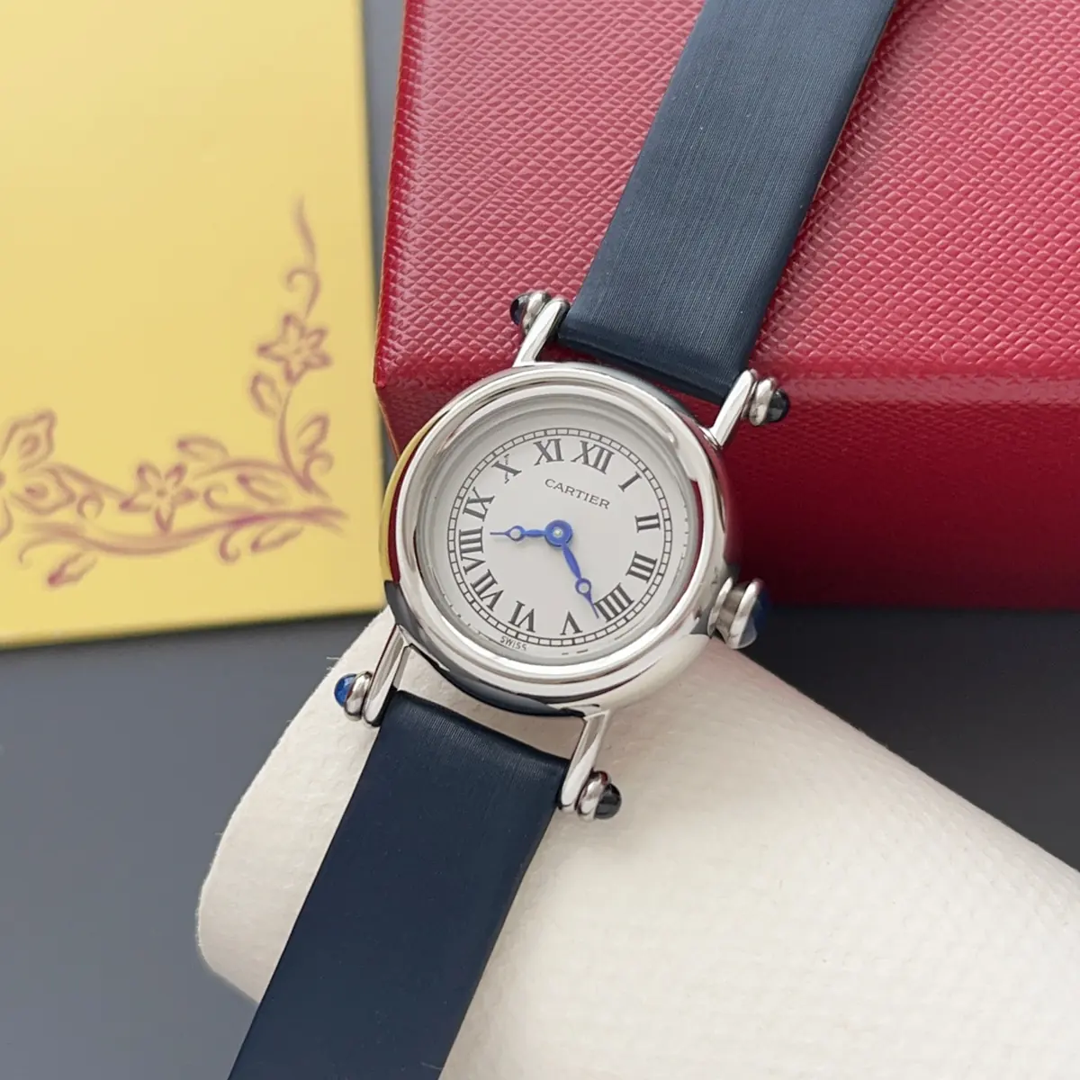 Cartier Style White Leather Watches Lookbook Reference image 2