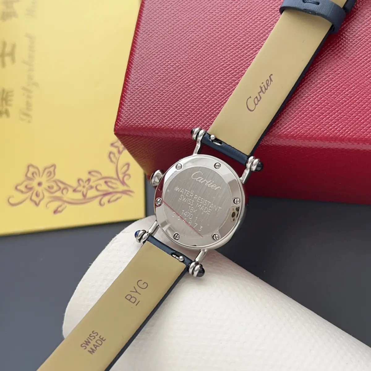 Cartier Style White Leather Watches Lookbook Reference image 6