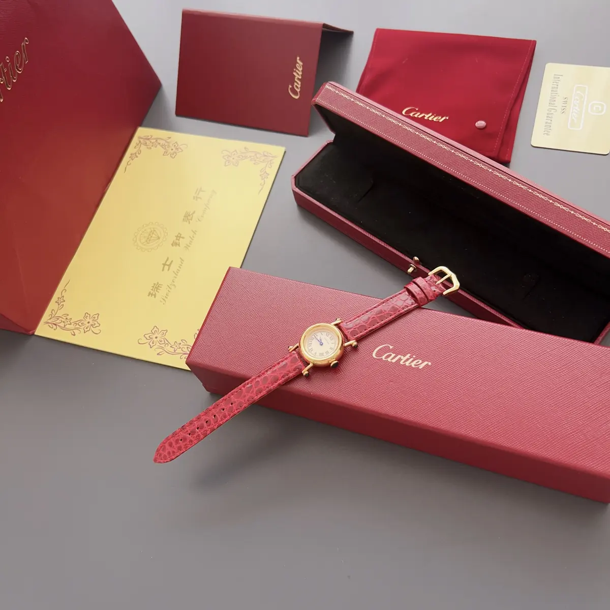 Cartier Style White Leather Watches Lookbook Reference image 1