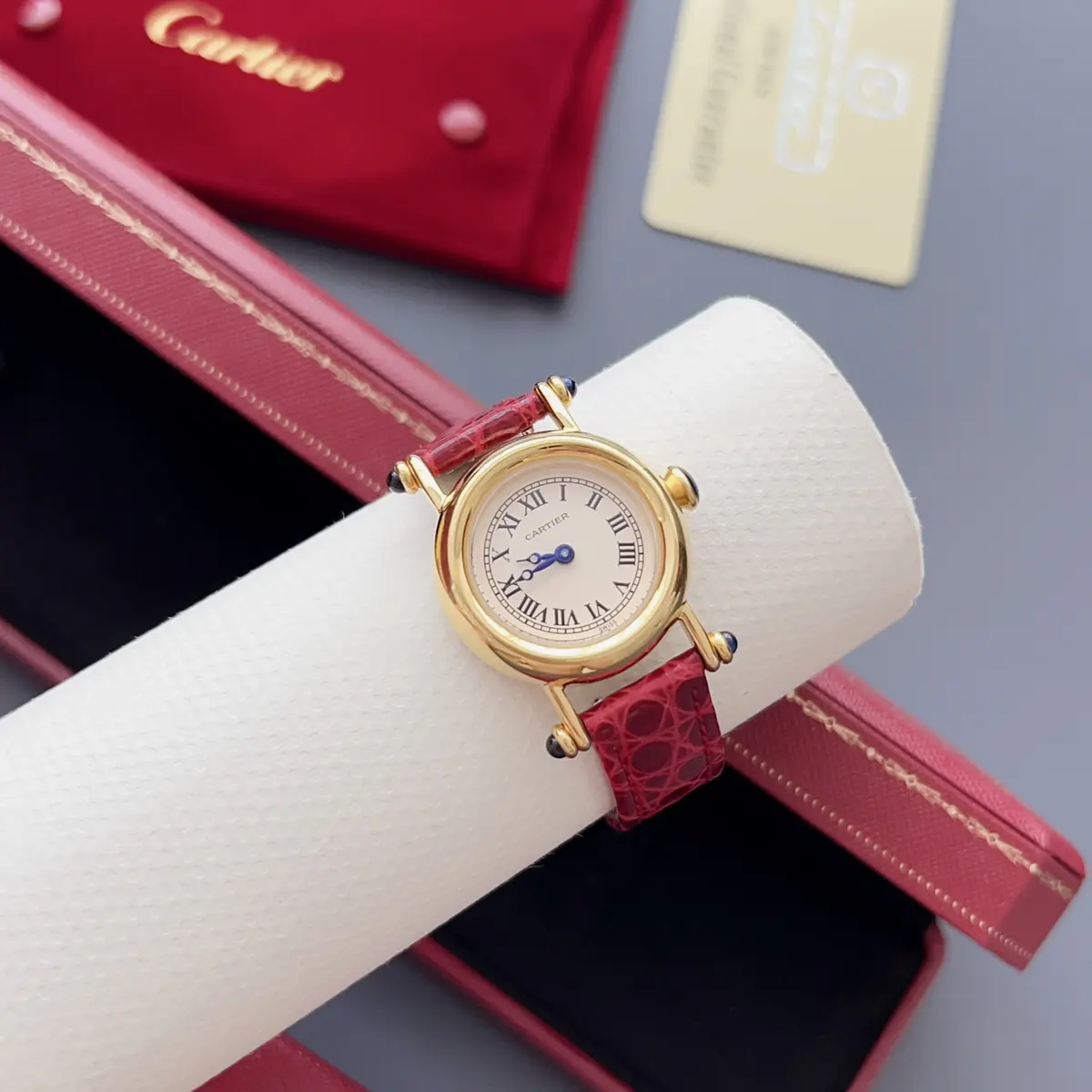 Cartier Style White Leather Watches Lookbook Reference image 3