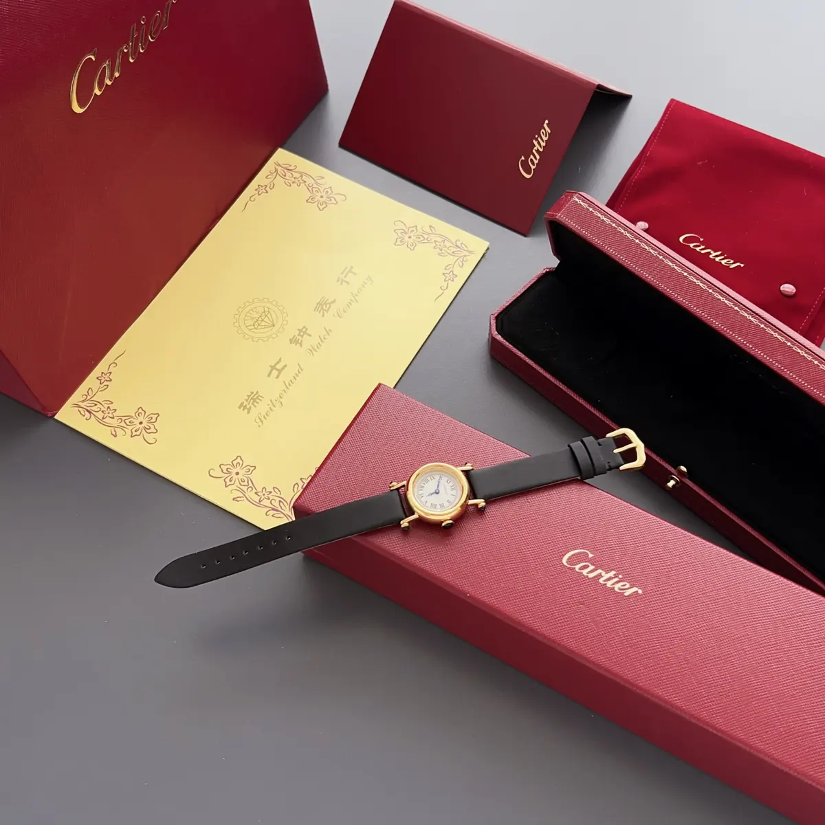 Cartier Style White Leather Watches Lookbook Reference image 1