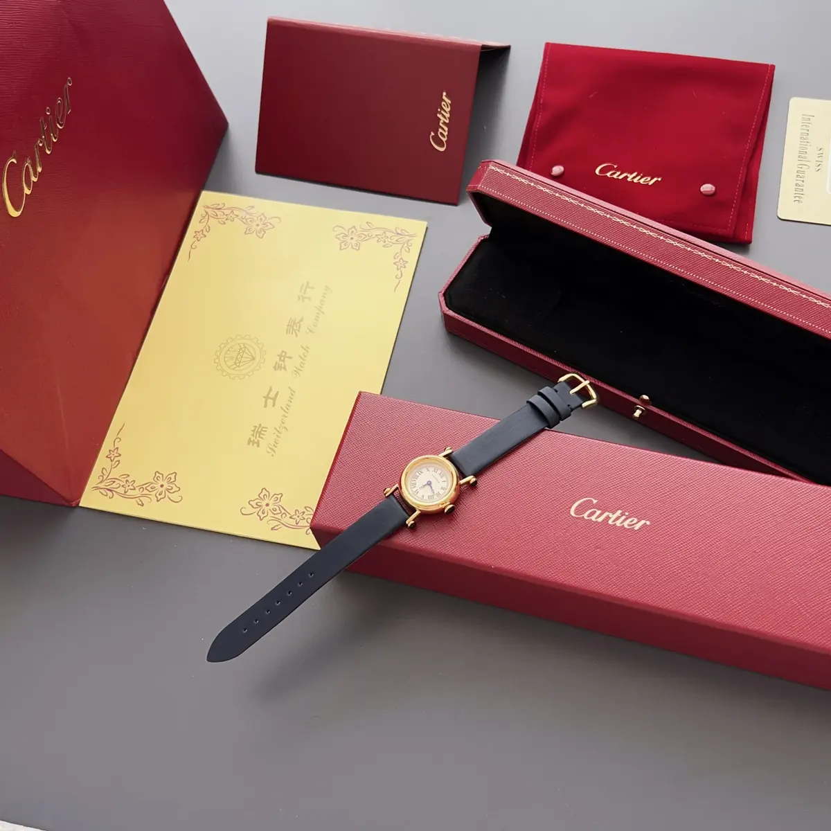 Cartier Style White Leather Watches Lookbook Reference image 1
