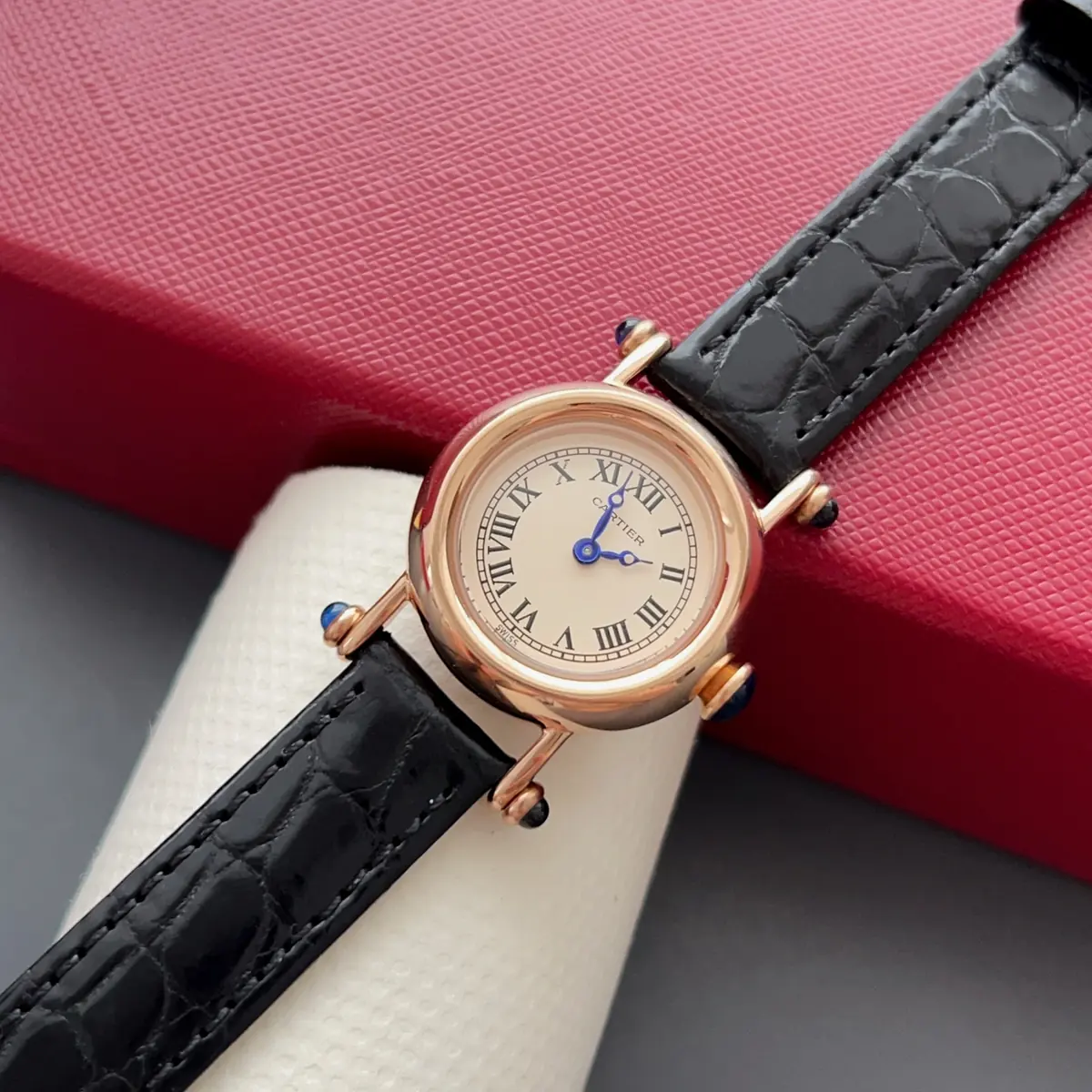 Cartier Style White Leather Watches Lookbook Reference image 2