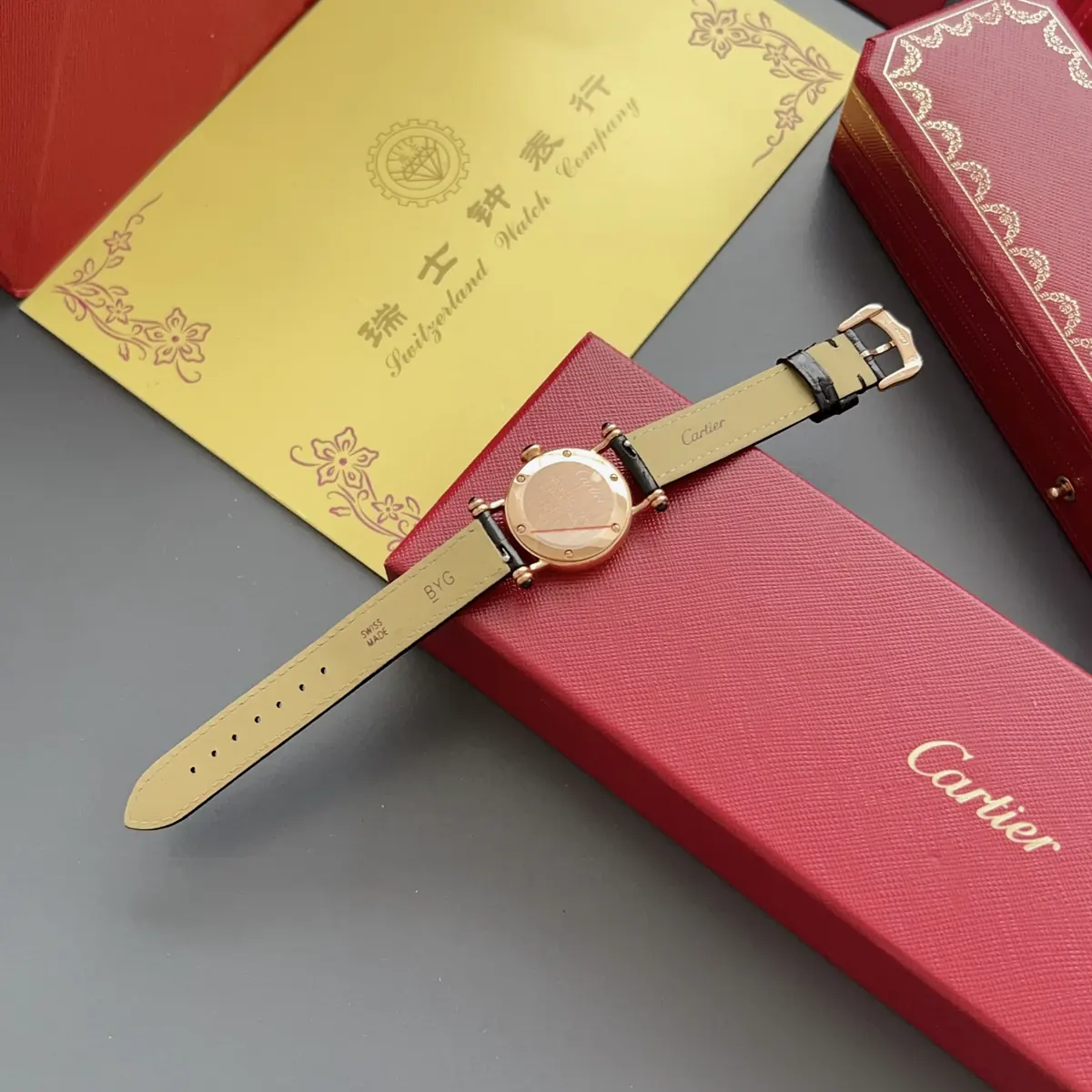 Cartier Style White Leather Watches Lookbook Reference image 5