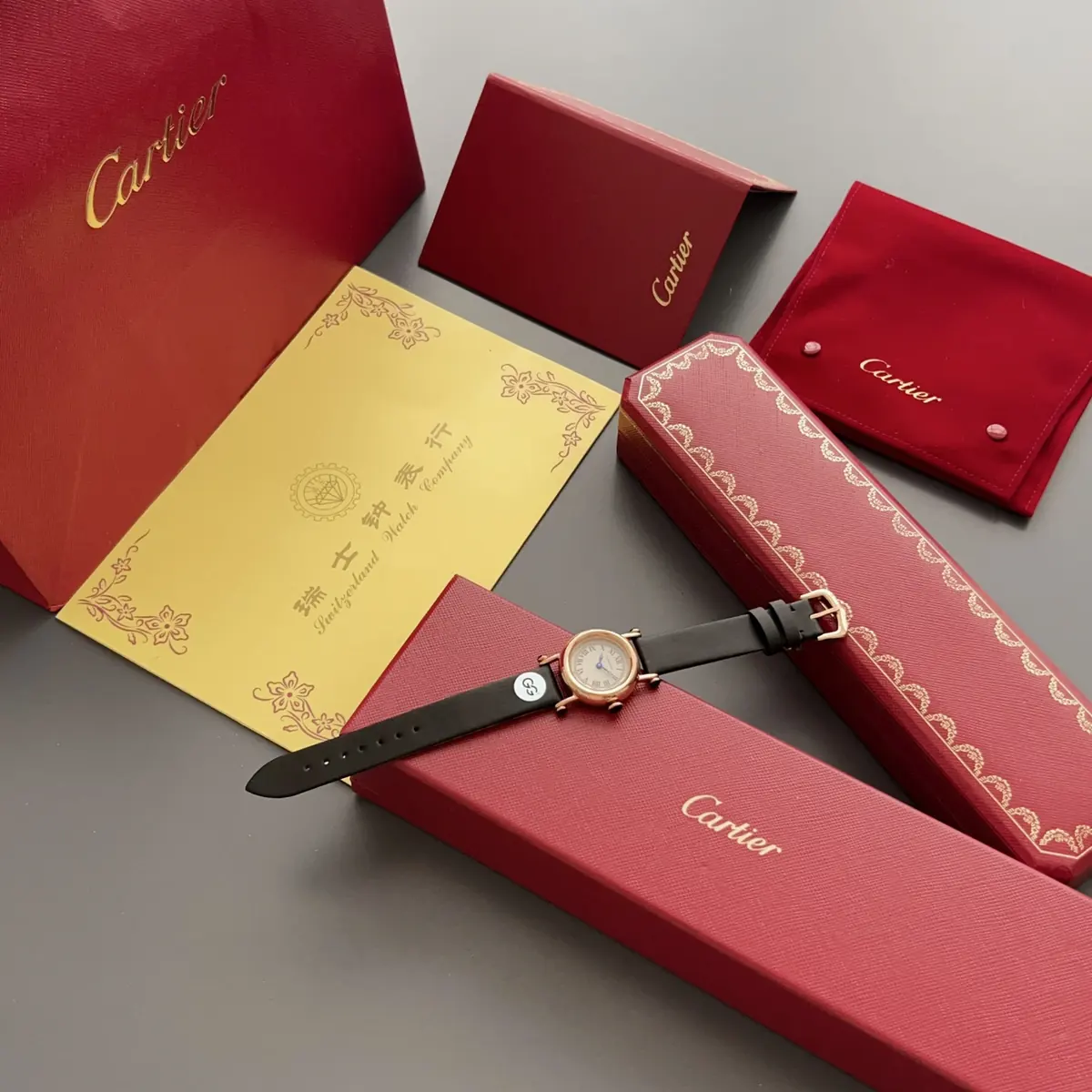 Cartier Style White Leather Watches Lookbook Reference image 1