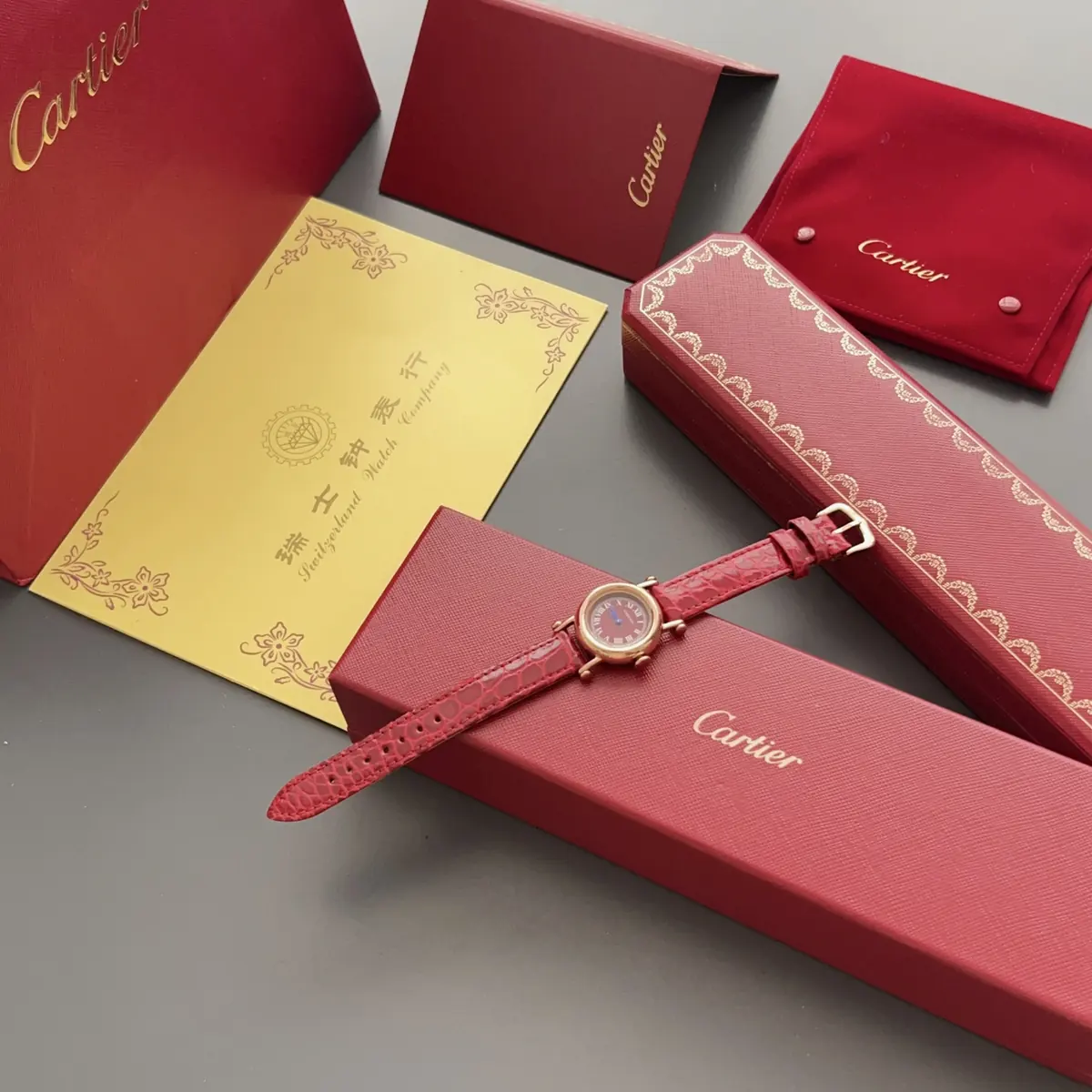 Cartier Style White Leather Watches Lookbook Reference image 1