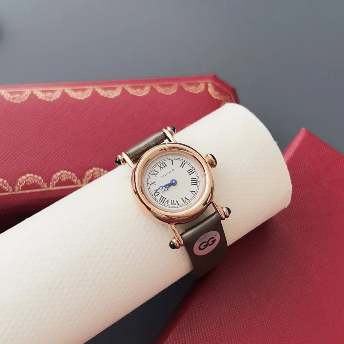Cartier Style White Leather Watches Lookbook Reference image 3