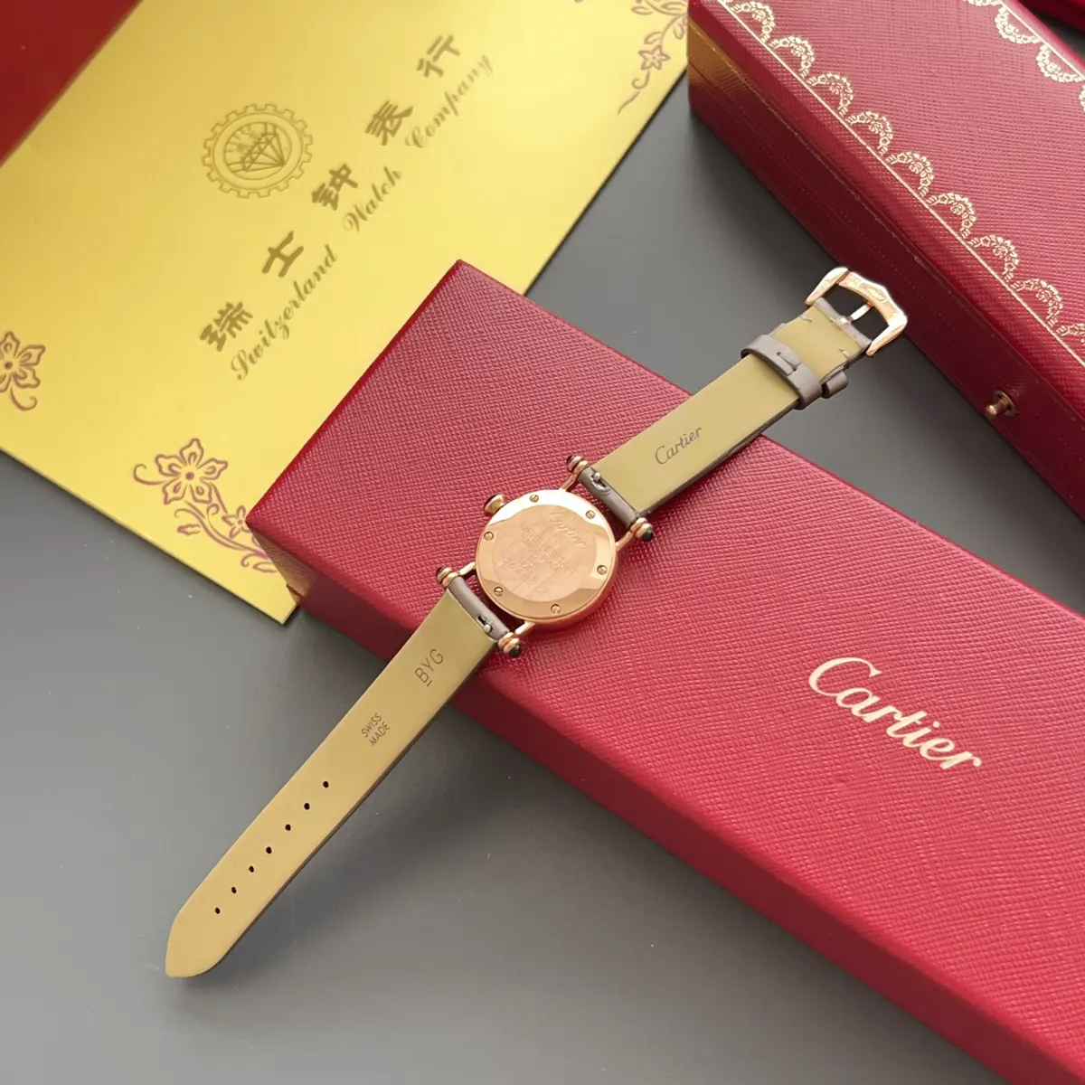 Cartier Style White Leather Watches Lookbook Reference image 5