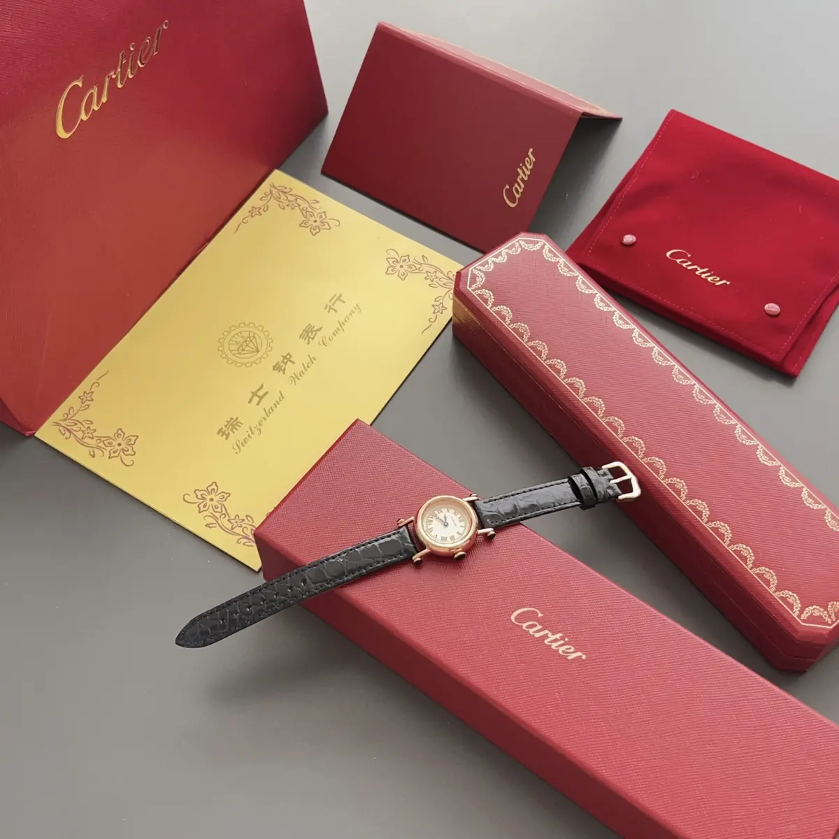 Cartier Style White Leather Watches Lookbook Reference image 1