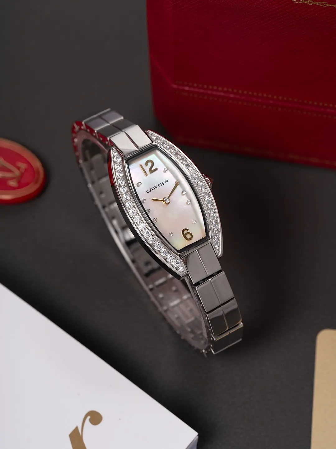 Cartier Style White Watches Lookbook Reference image 4