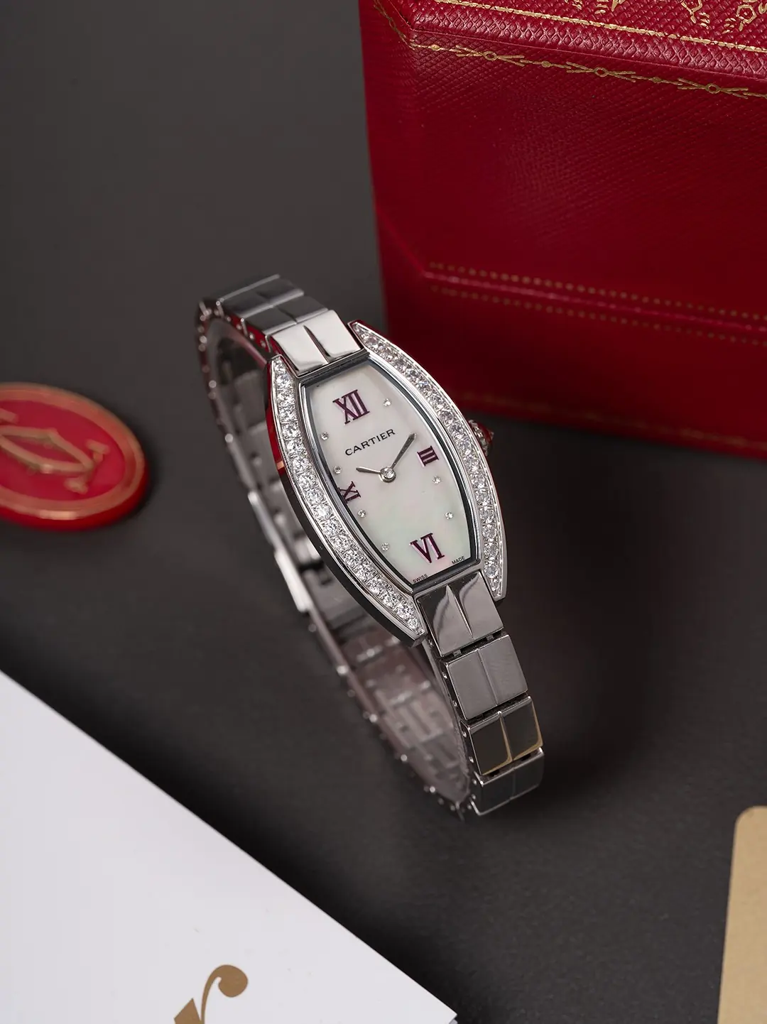 Cartier Style White Watches Lookbook Reference image 5