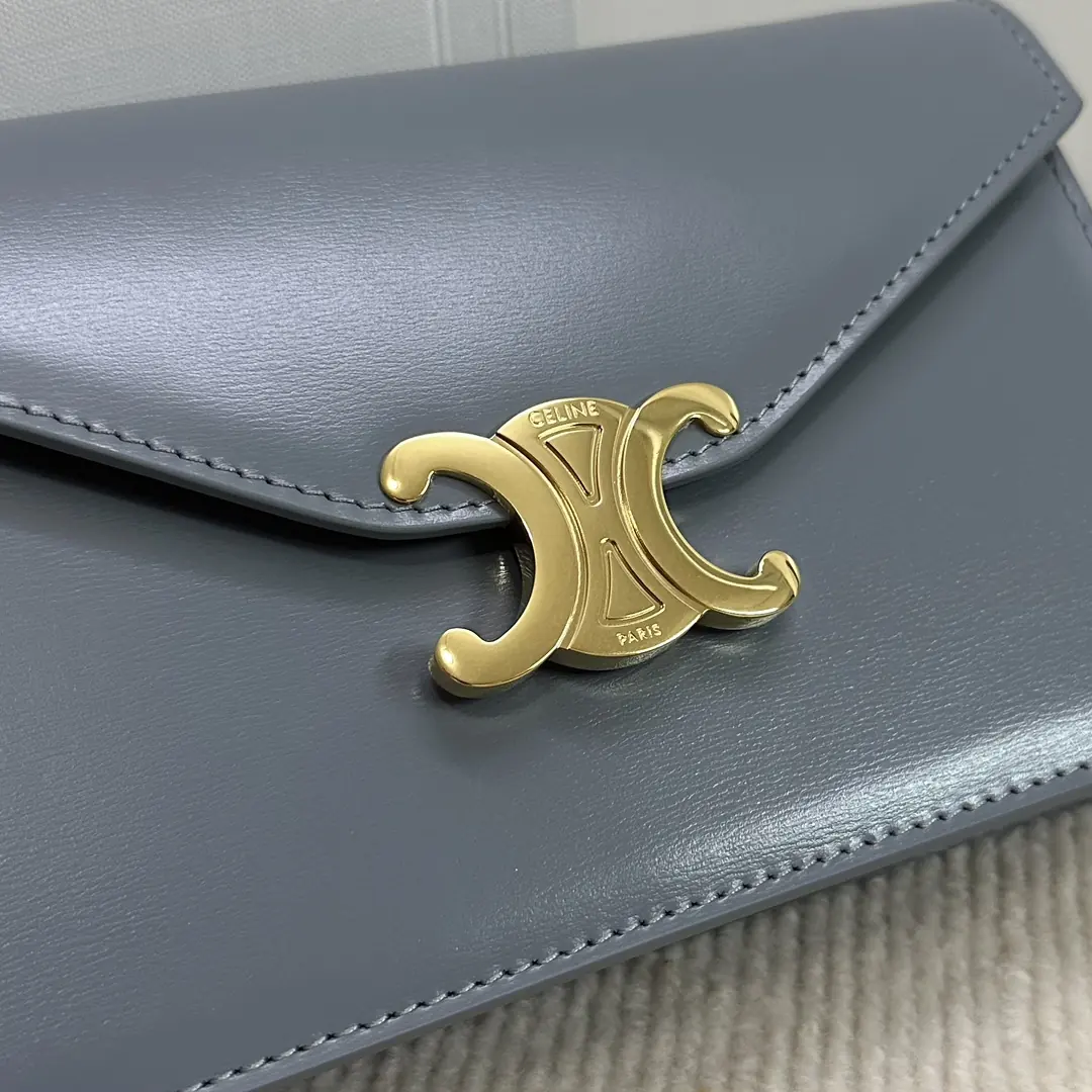 Celine Style Beige Leather Chain Bag Lookbook Reference image 6