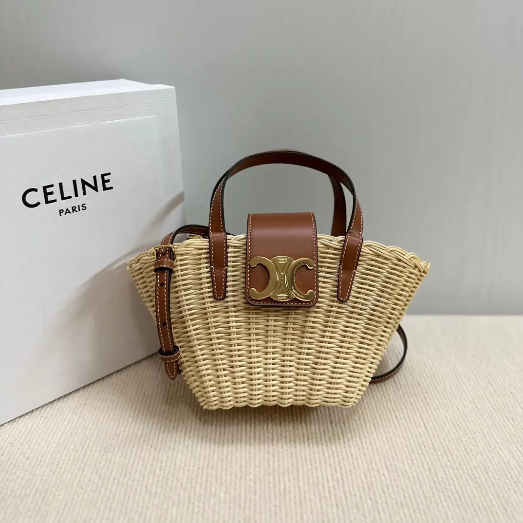 Celine Style Beige Leather Shoulder Bag Bags Shoulder Bag detail image 1 from source 719994