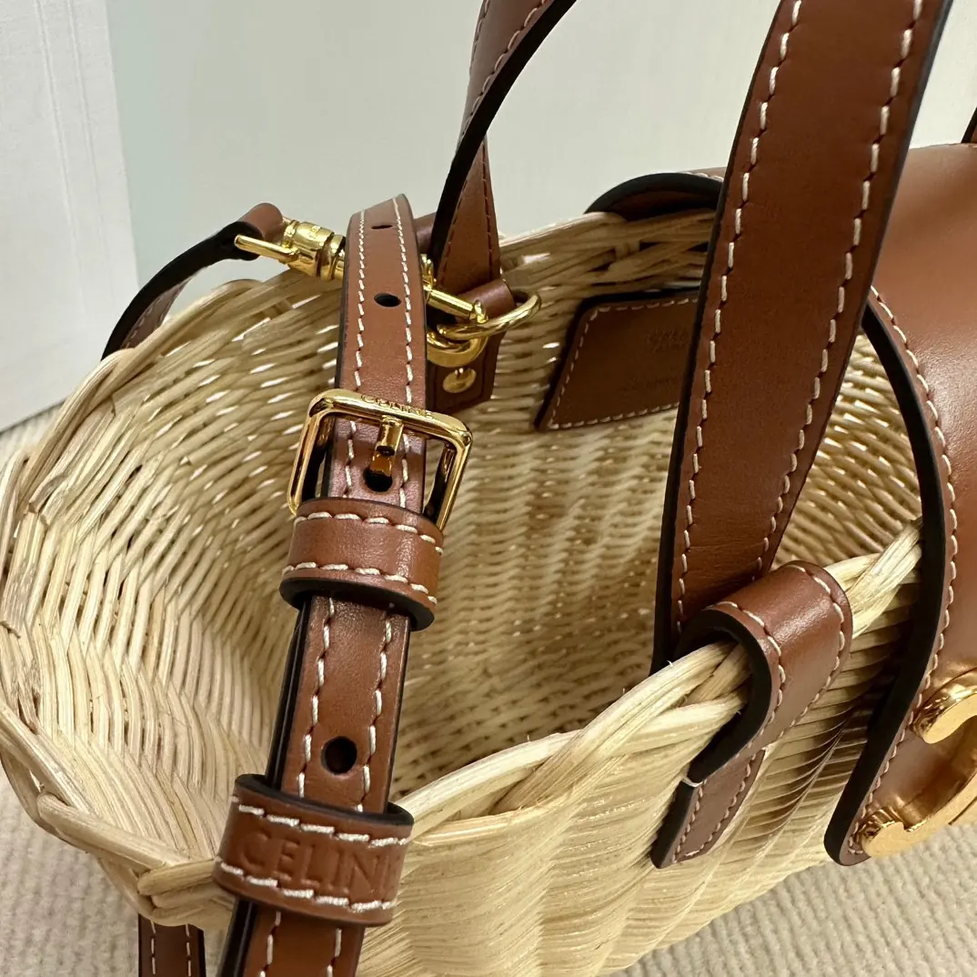 Celine Style Beige Leather Shoulder Bag Bags Shoulder Bag detail image 9 from source 719994