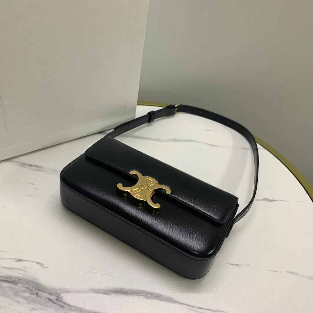 Celine Style Beige Leather Shoulder Bag Lookbook Reference image 4