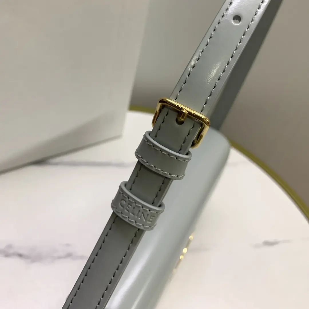 Celine Style Beige Leather Shoulder Bag Lookbook Reference image 6