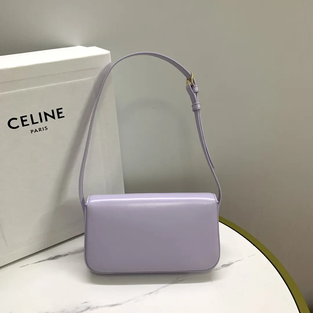 Celine Style Beige Leather Shoulder Bag Lookbook Reference image 3