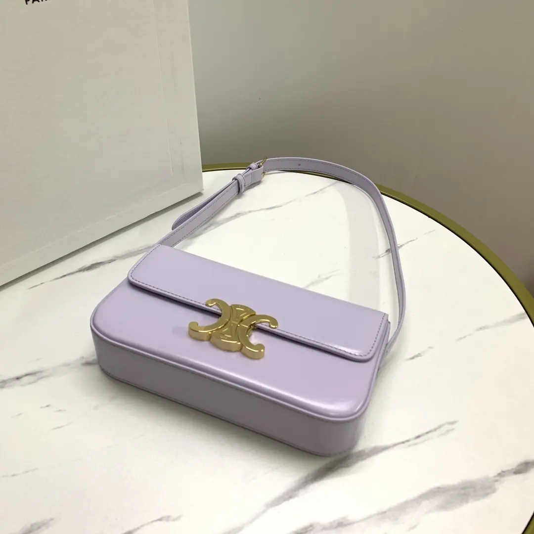 Celine Style Beige Leather Shoulder Bag Lookbook Reference image 4