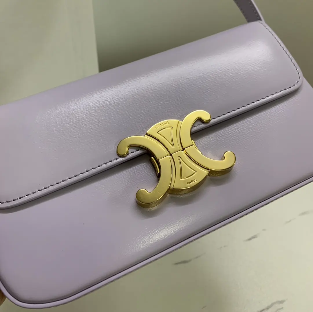 Celine Style Beige Leather Shoulder Bag Lookbook Reference image 5