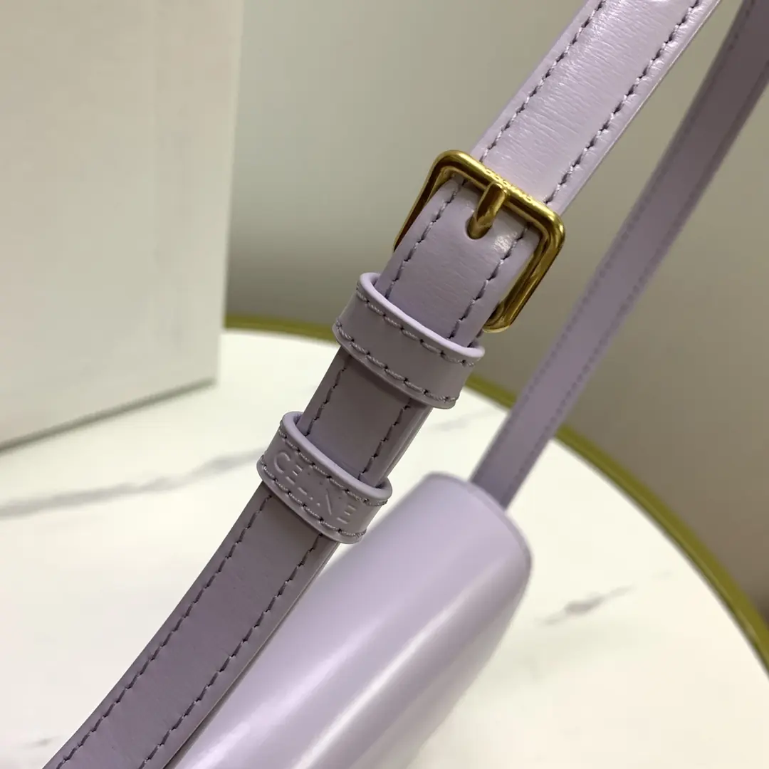 Celine Style Beige Leather Shoulder Bag Lookbook Reference image 6