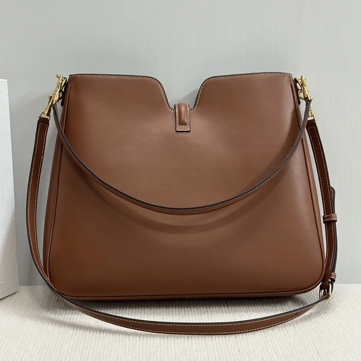 Celine Style Black Leather Hobo Bag Bags Hobo Bag detail image 2 from source 719957