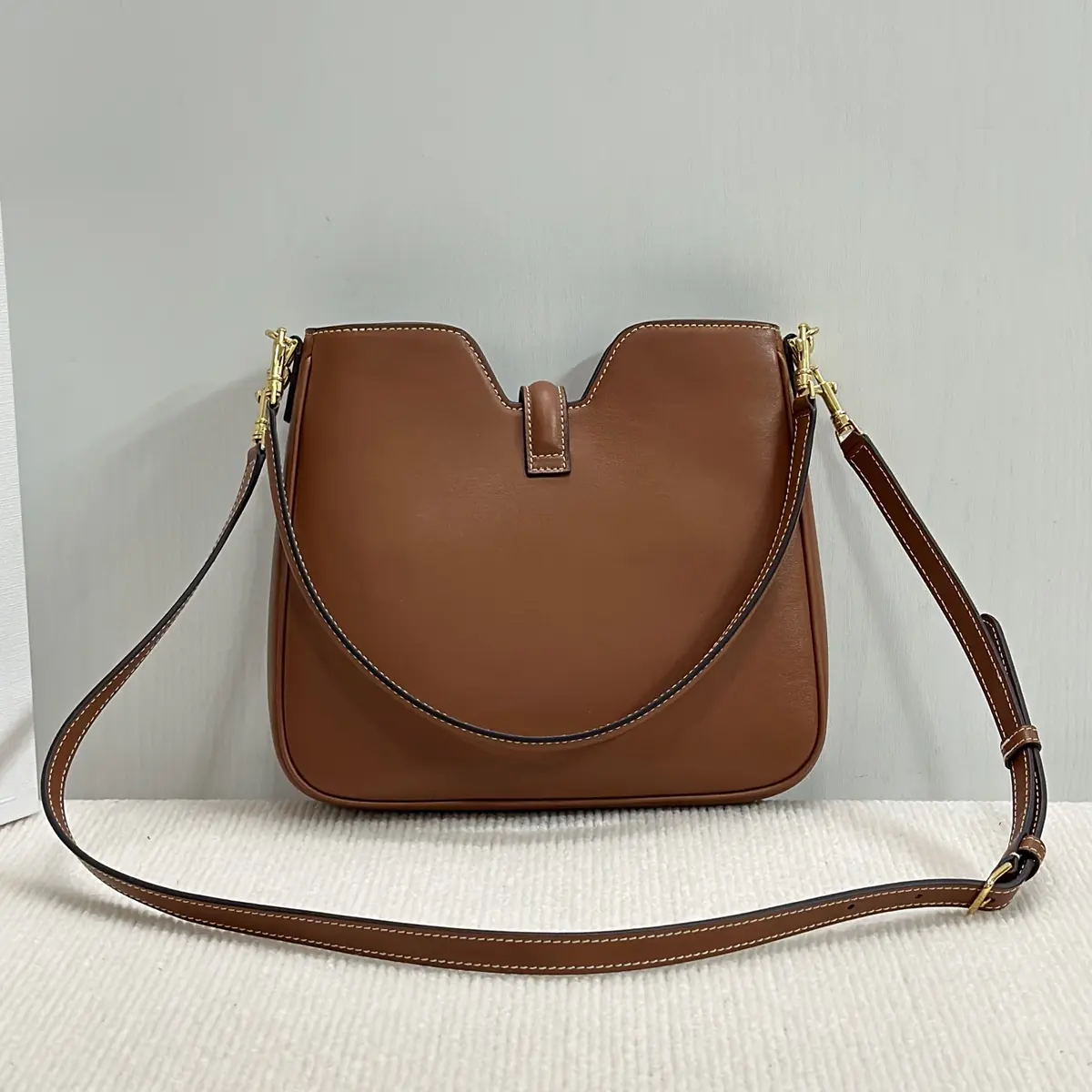 Celine Style Black Leather Hobo Bag Bags Hobo Bag detail image 2 from source 719958