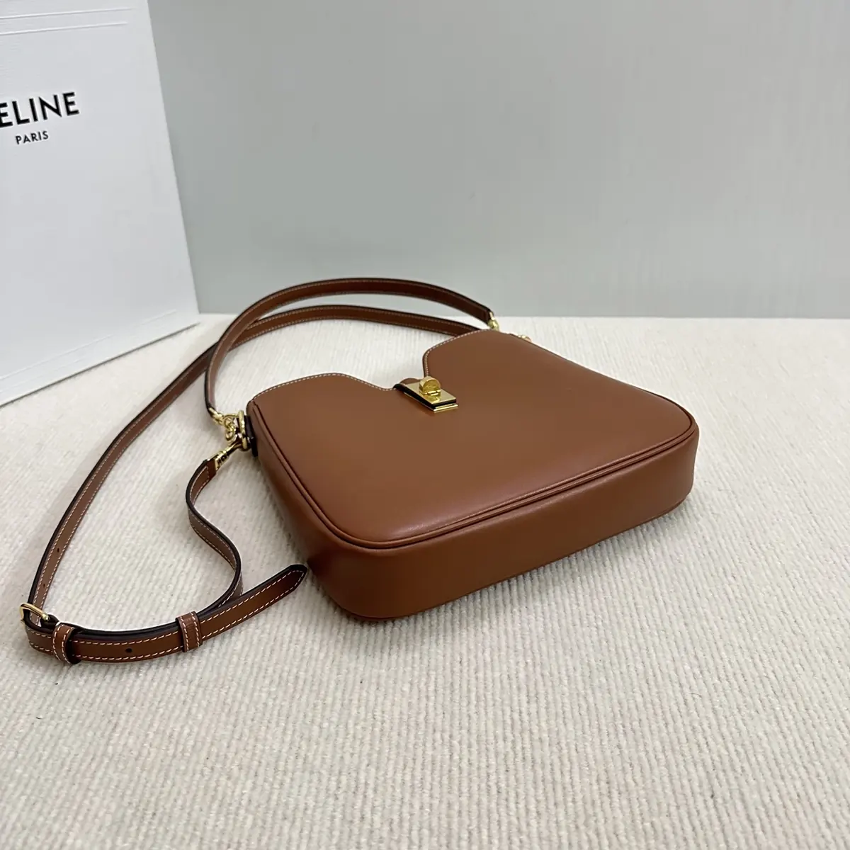 Celine Style Black Leather Hobo Bag Bags Hobo Bag detail image 4 from source 719958