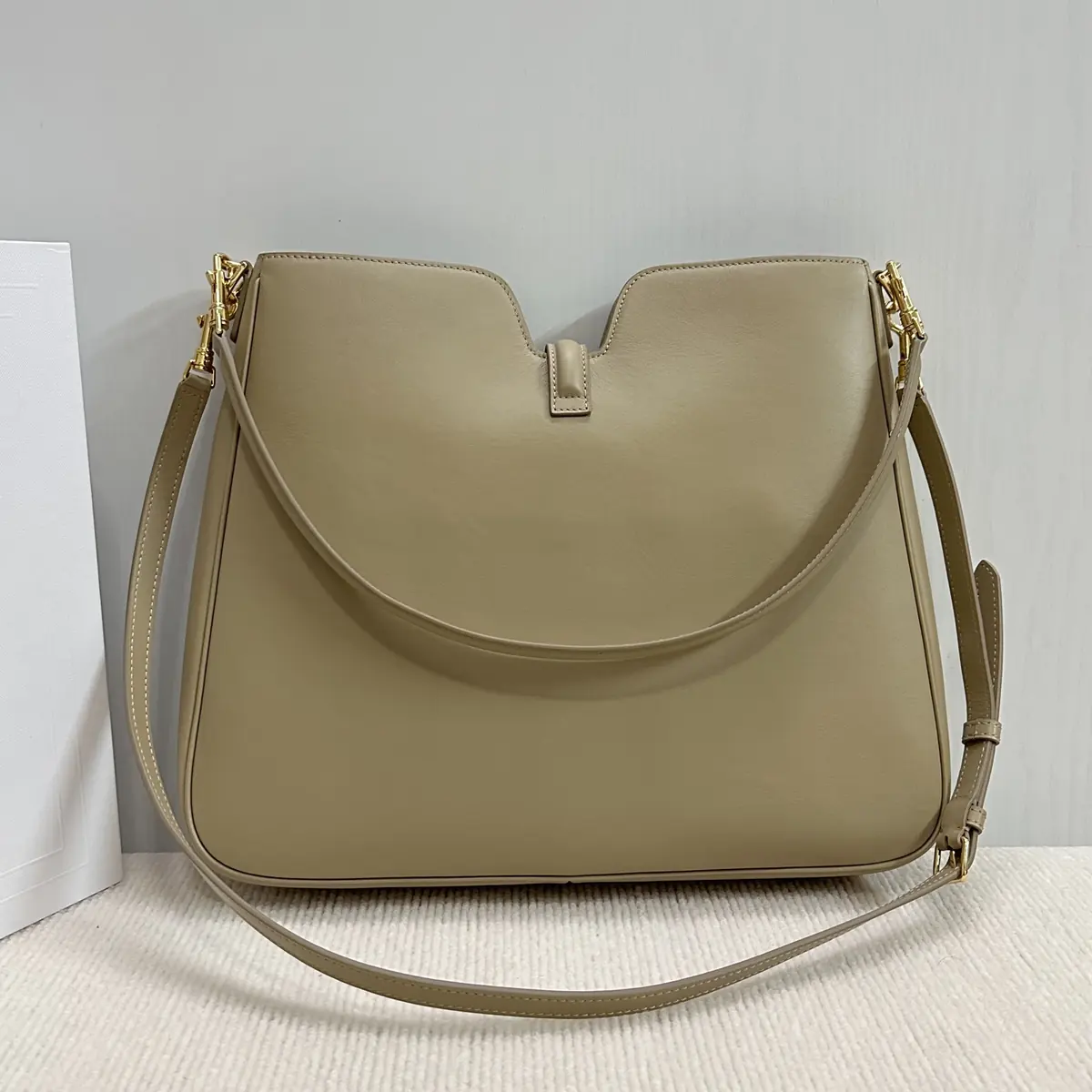 Celine Style Black Leather Hobo Bag Bags Hobo Bag detail image 3 from source 719959