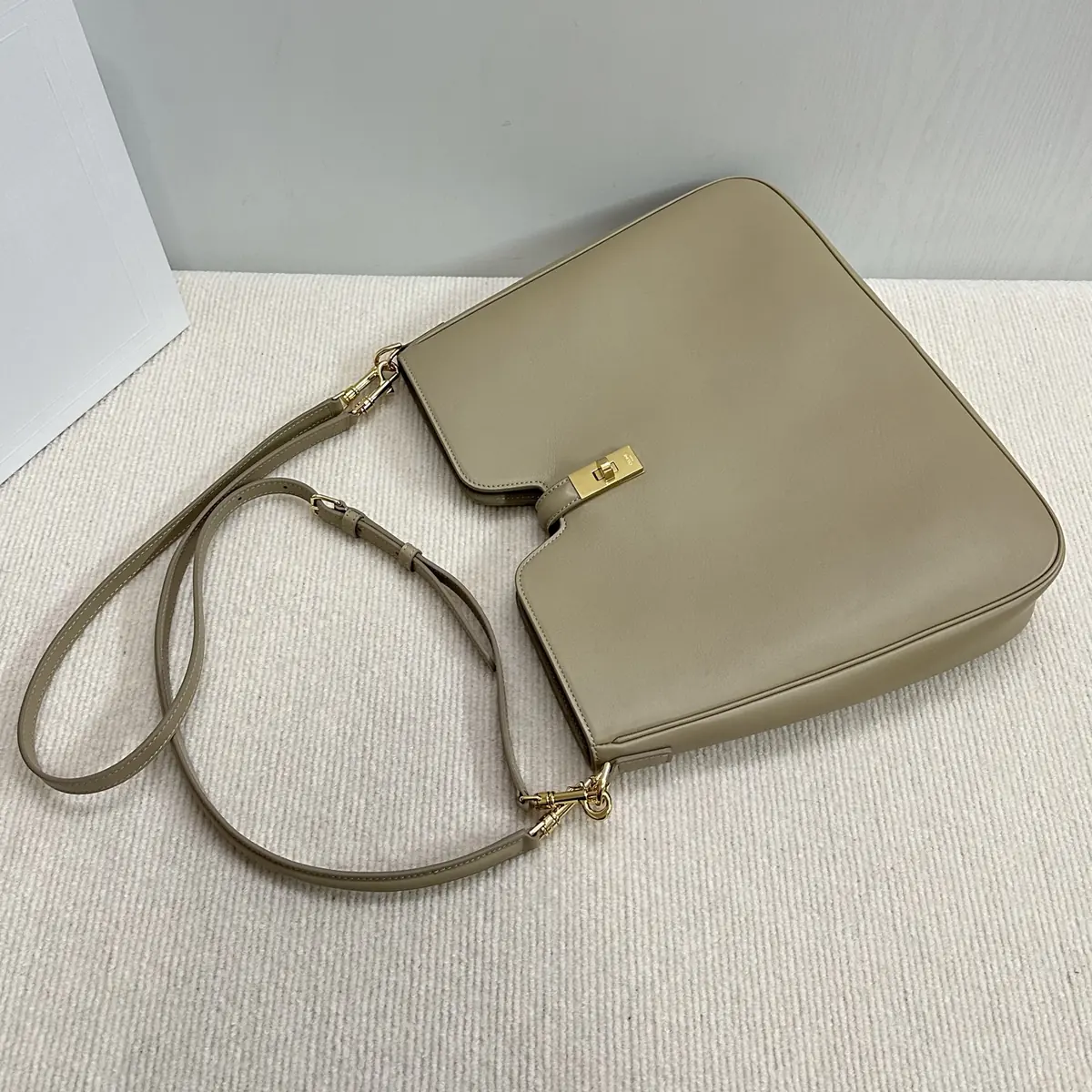Celine Style Black Leather Hobo Bag Bags Hobo Bag detail image 4 from source 719959