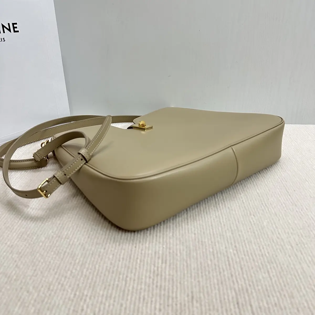 Celine Style Black Leather Hobo Bag Bags Hobo Bag detail image 5 from source 719959