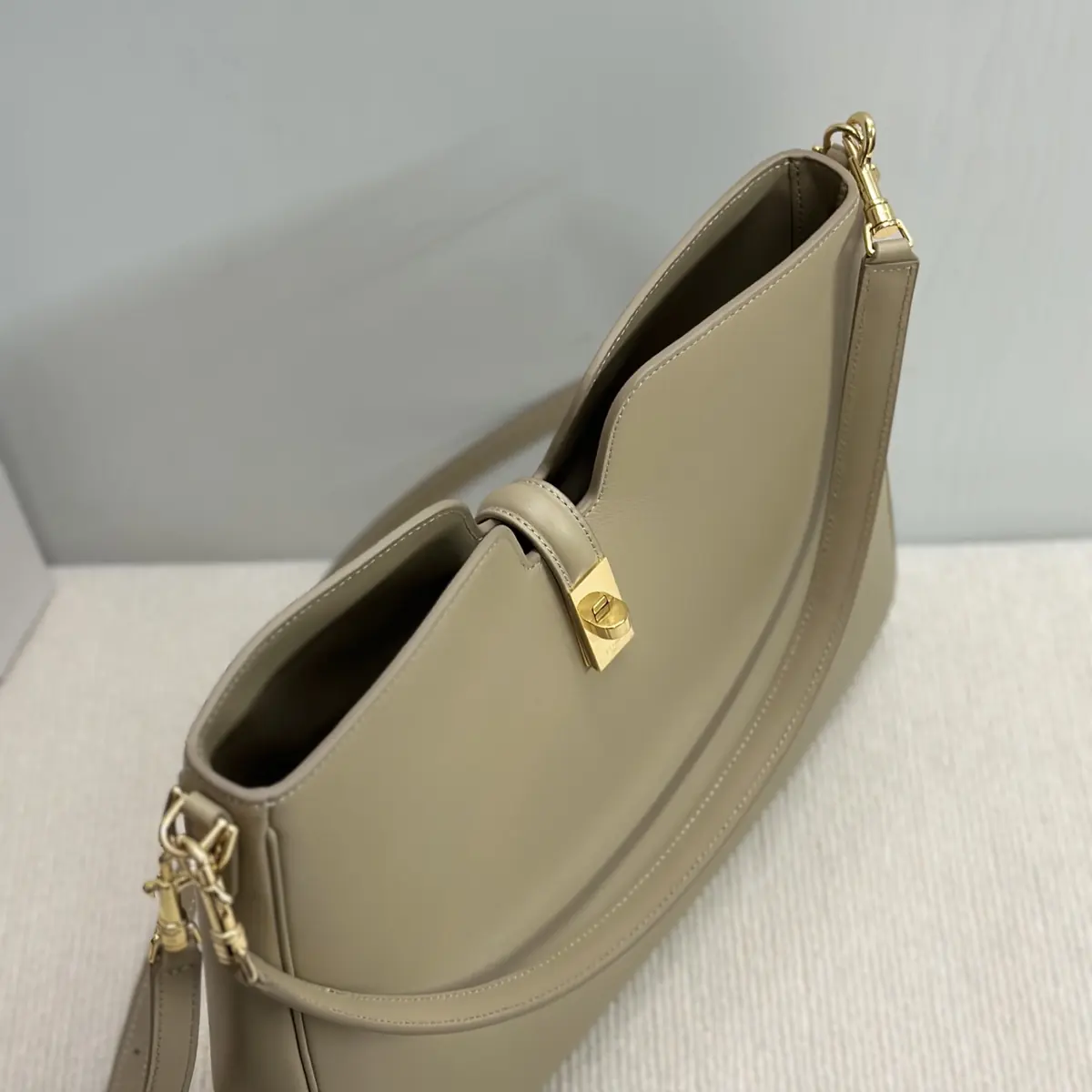 Celine Style Black Leather Hobo Bag Bags Hobo Bag detail image 8 from source 719959