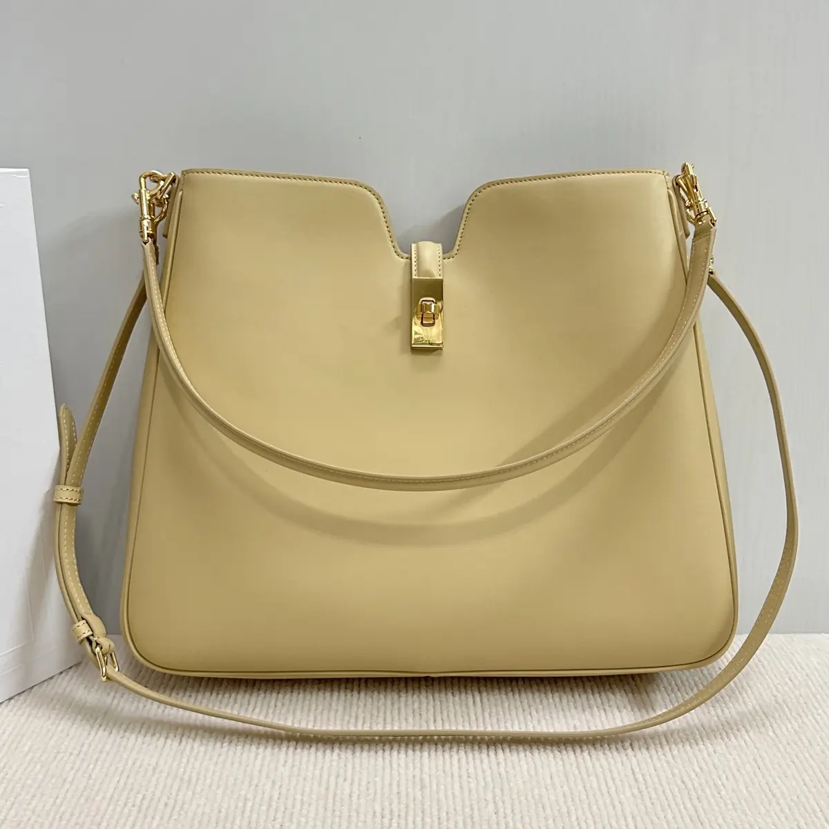 Celine Style Black Leather Hobo Bag Bags Hobo Bag detail image 1 from source 719961