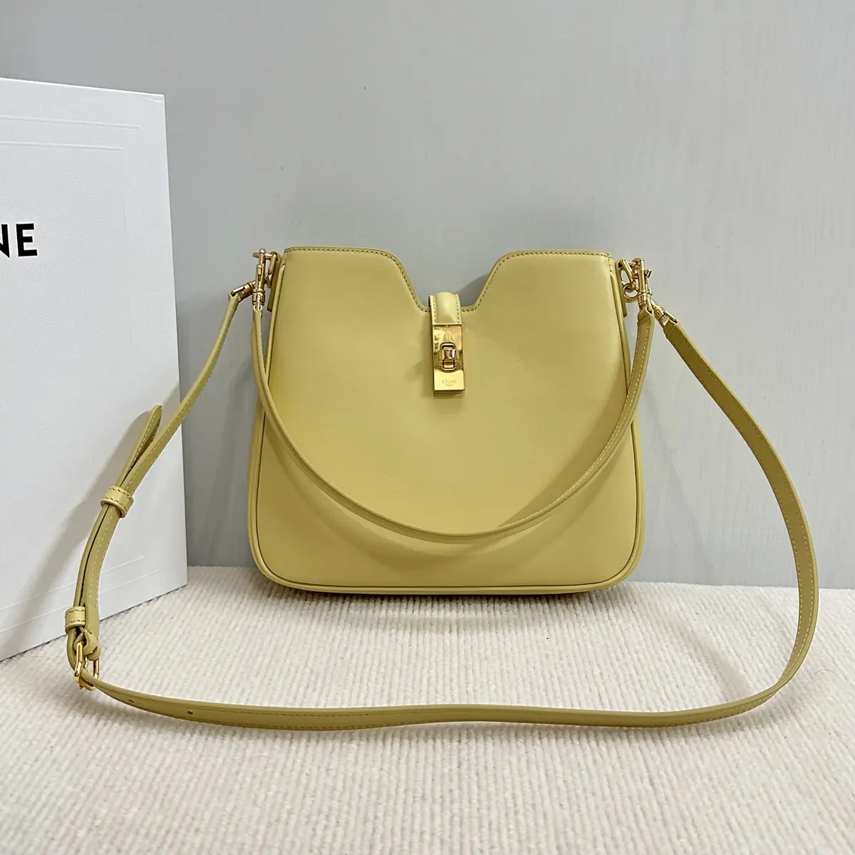 Celine Style Black Leather Hobo Bag Bags Hobo Bag detail image 1 from source 719962