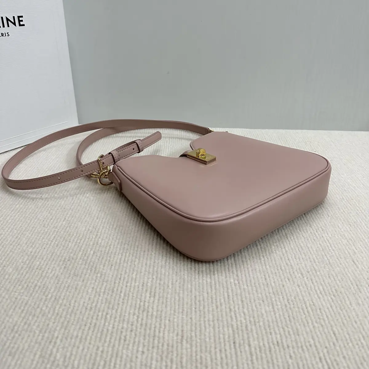 Celine Style Black Leather Hobo Bag Bags Hobo Bag detail image 4 from source 719964