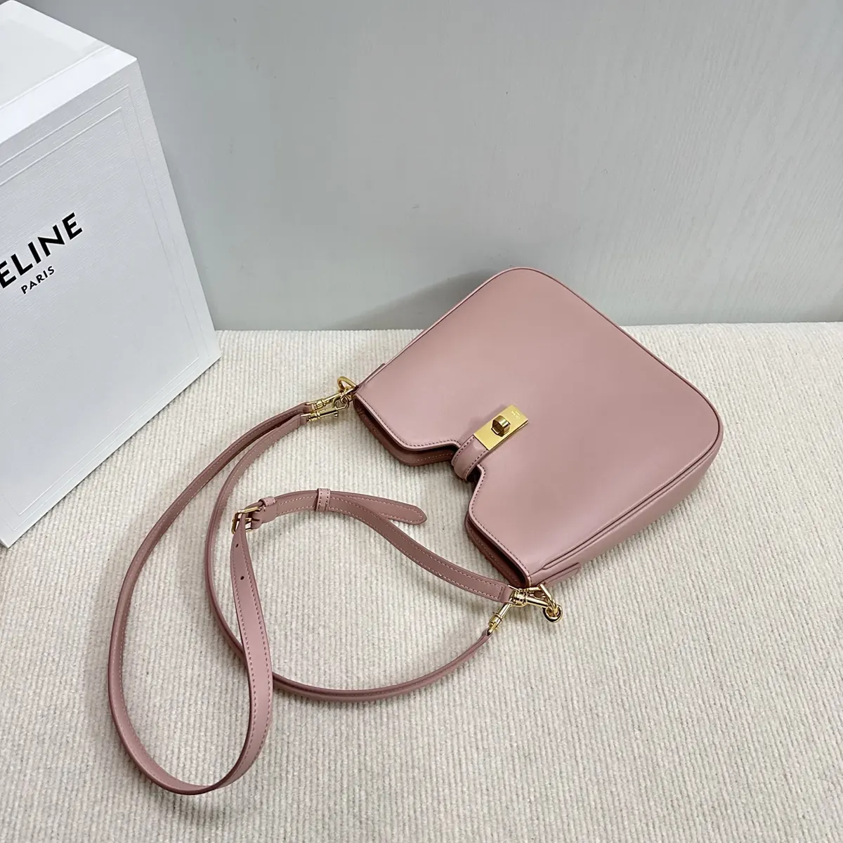 Celine Style Black Leather Hobo Bag Bags Hobo Bag detail image 5 from source 719964
