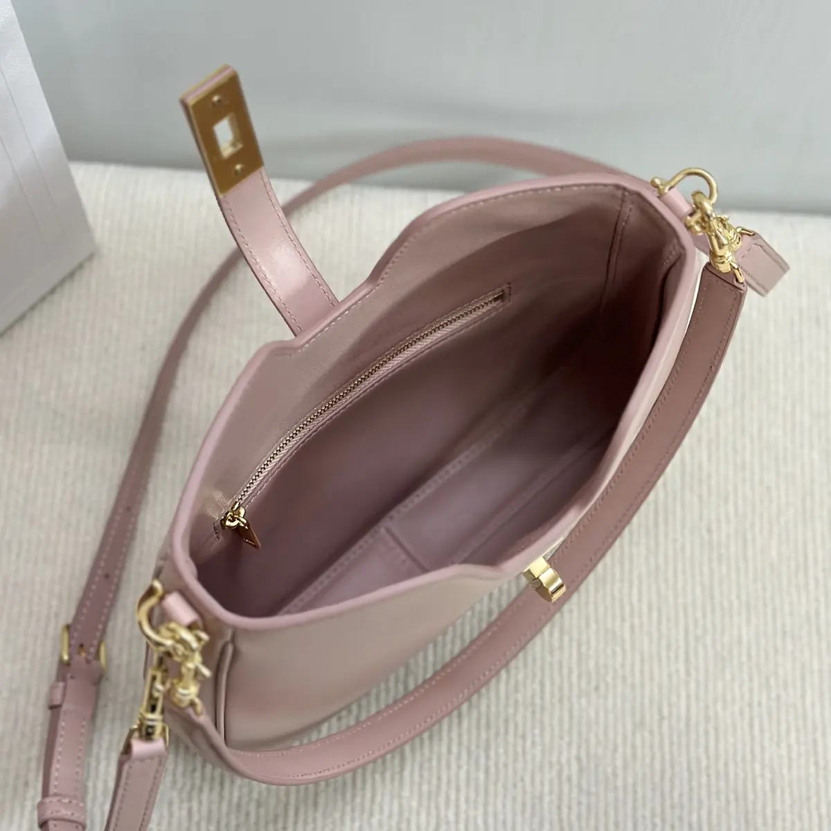 Celine Style Black Leather Hobo Bag Bags Hobo Bag detail image 9 from source 719964