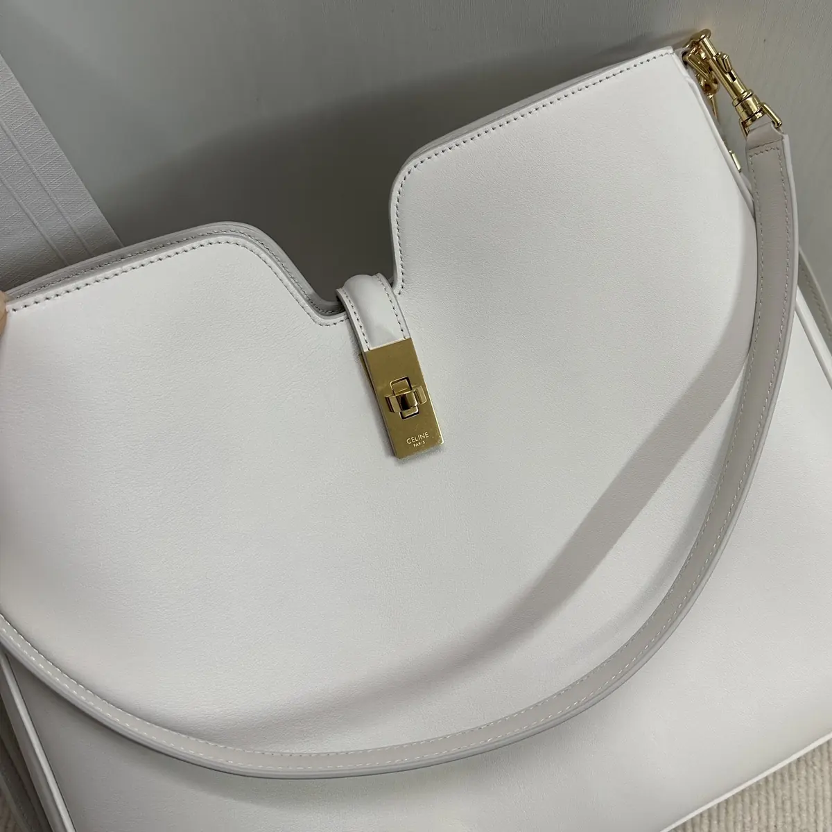Celine Style Black Leather Hobo Bag Bags Hobo Bag detail image 5 from source 719965