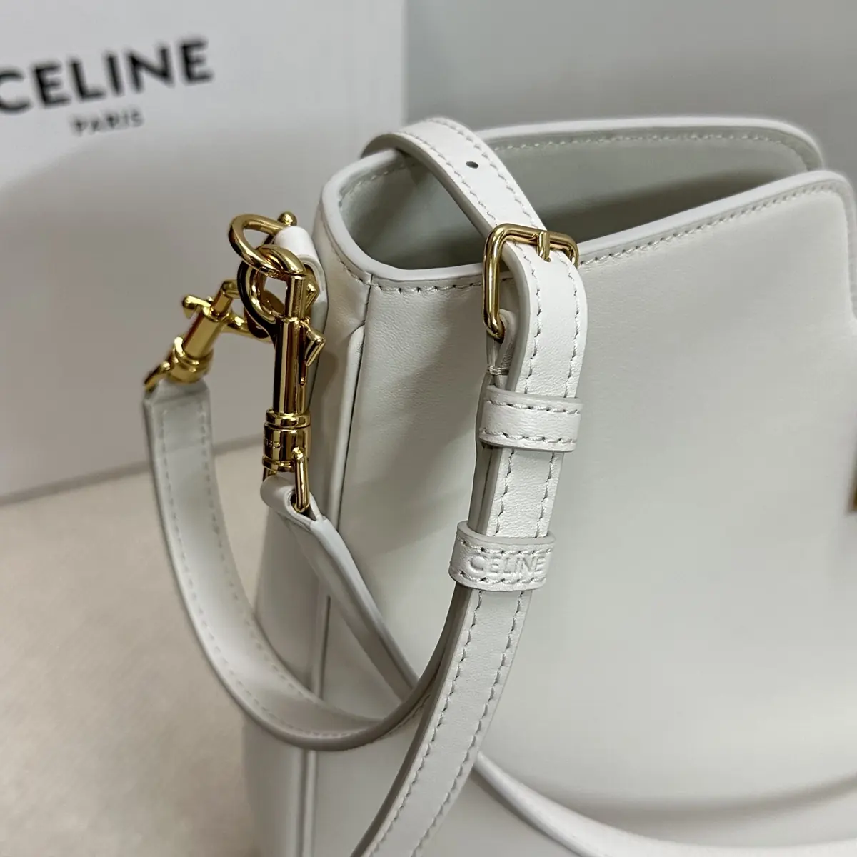 Celine Style Black Leather Hobo Bag Bags Hobo Bag detail image 8 from source 719965