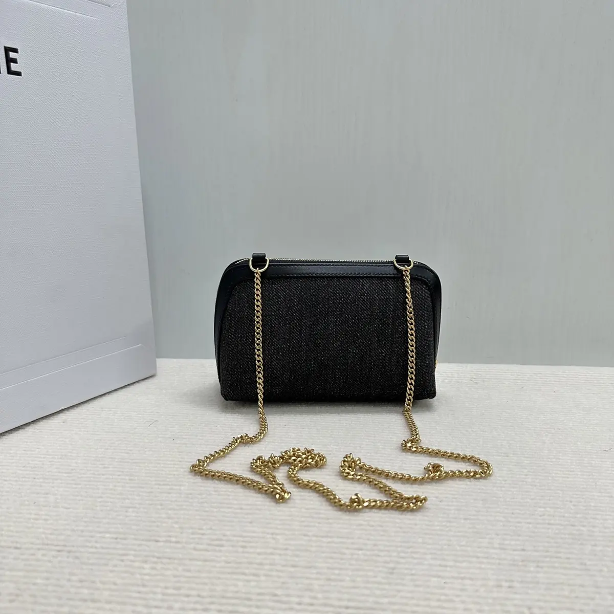 Celine Style Black Leather Wallet Lookbook Reference image 3