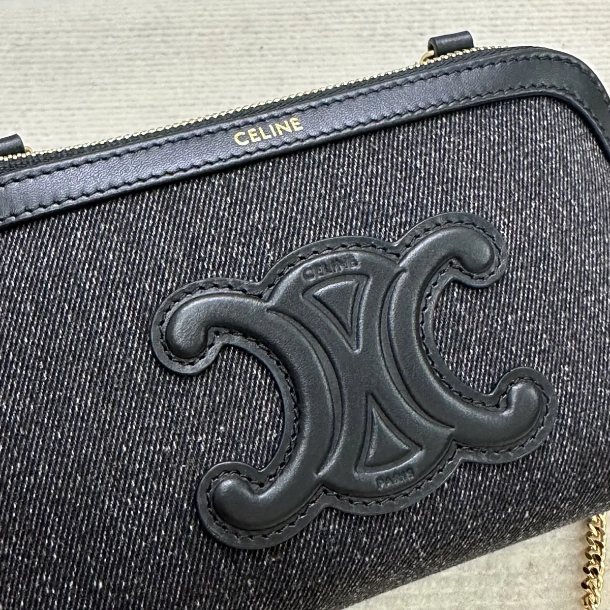 Celine Style Black Leather Wallet Lookbook Reference image 5