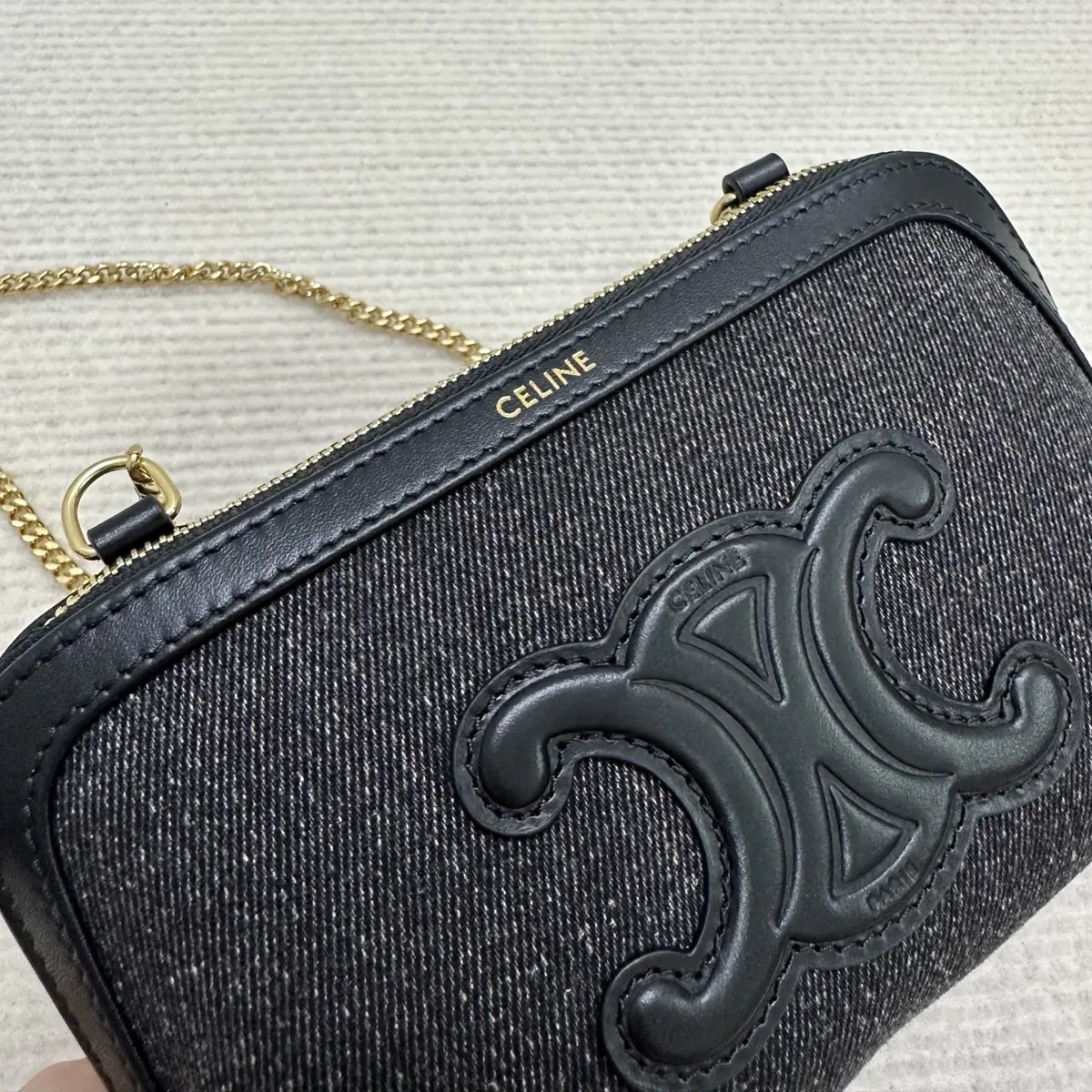 Celine Style Black Leather Wallet Lookbook Reference image 6