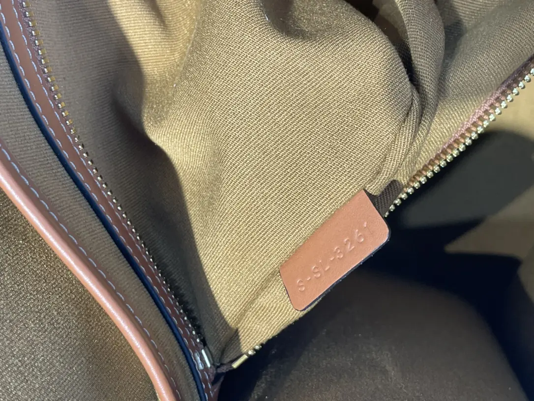Celine Style Brown Leather Tote Bag Bags Tote Bag detail image 7 from source 720029