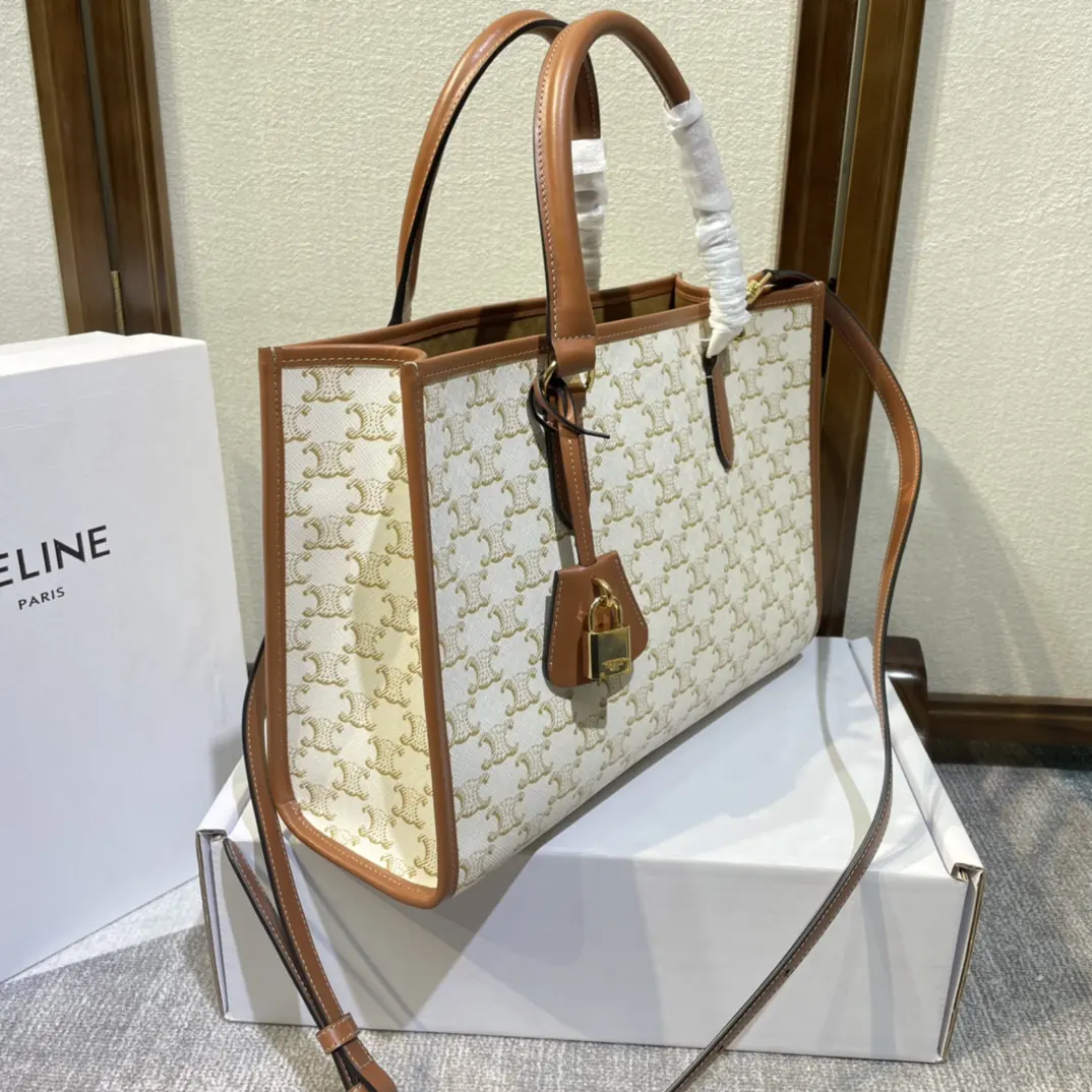 Celine Style Brown Tote Bag Bags Tote Bag detail image 2 from source 720027