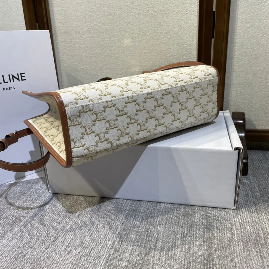 Celine Style Brown Tote Bag Bags Tote Bag detail image 4 from source 720027