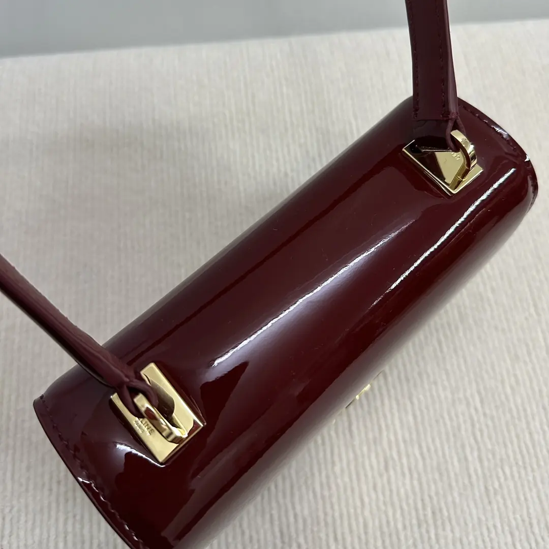 Celine Style Gold Leather Shoulder Bag Lookbook Reference image 6