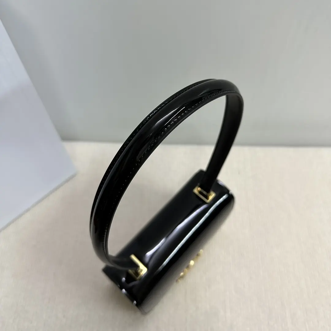 Celine Style Gold Leather Shoulder Bag Lookbook Reference image 6