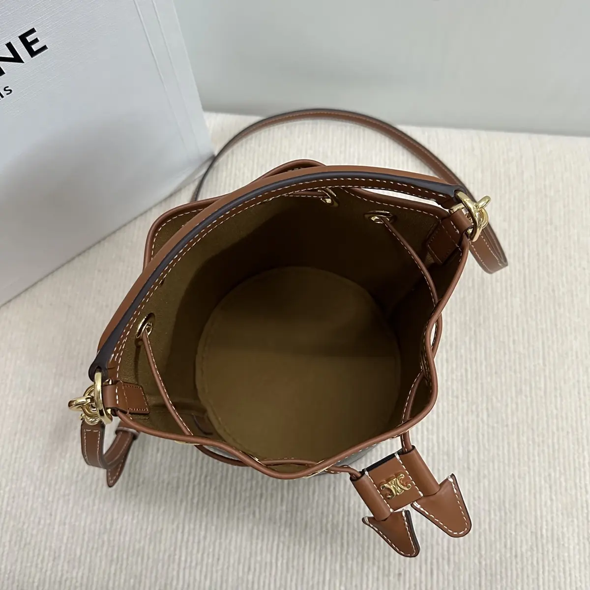 Celine Style Gold Shoulder Bag Lookbook Reference image 6