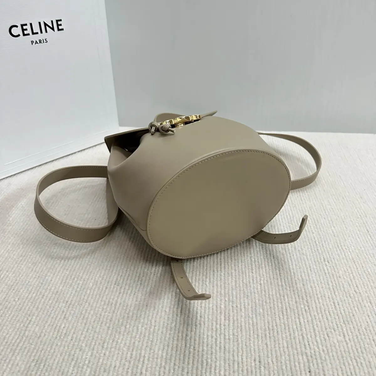 Celine Style Leather Backpack Lookbook Reference image 3