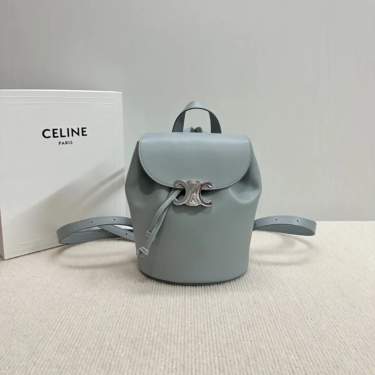 Celine Style Leather Backpack Lookbook Reference image 1